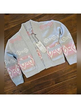 WILLOW BLOSSOM NWT GIRL'S SUPER SOFT CARDIGAN FRONT POCKETS SIZE XS (4/5)